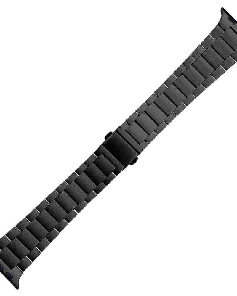 Black Slim Stainless Steel Band for Apple Watch - Image 7