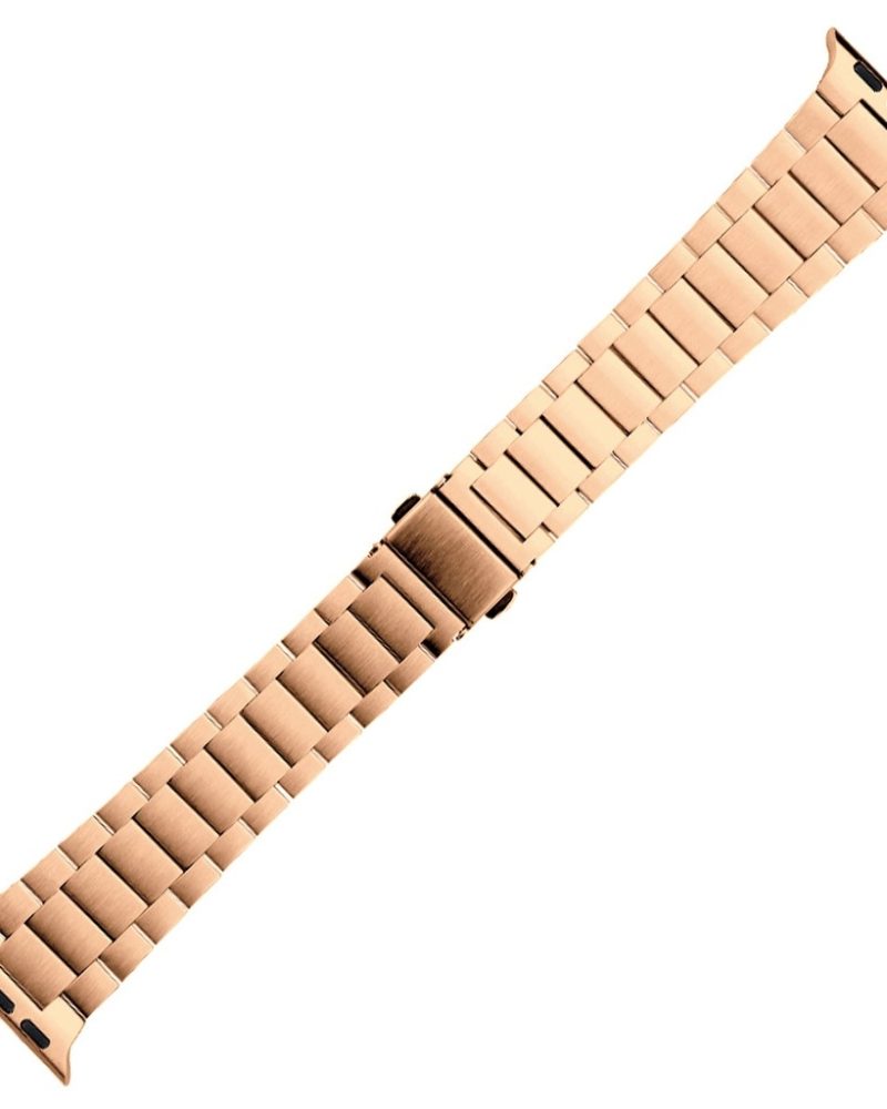 Rose Gold Slim Stainless Steel Band for Apple Watch - Image 3