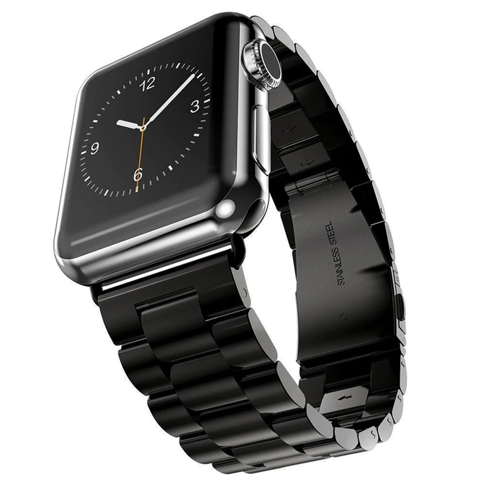 kate spade black stainless steel apple watch band