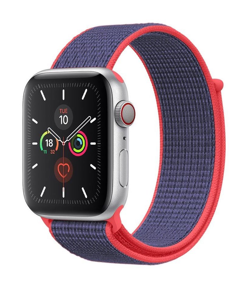 Electric Pink Sport Loop For Apple Watch