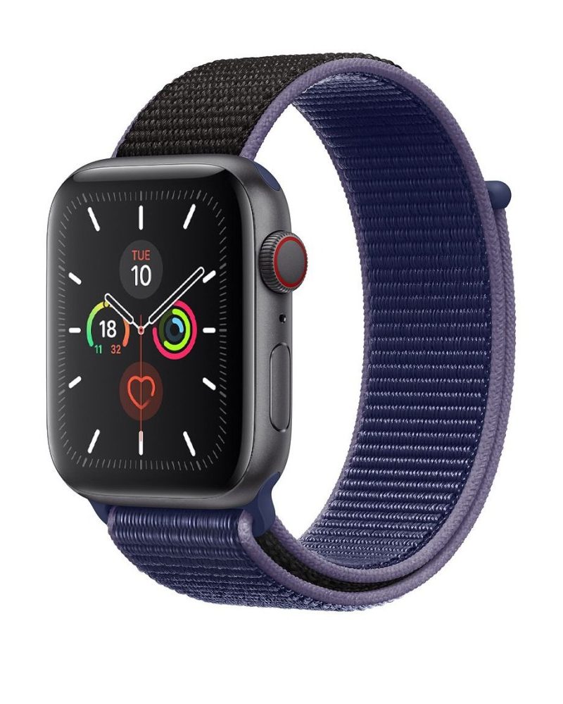 Midnight Blue Black Sport Loop For Apple Watch