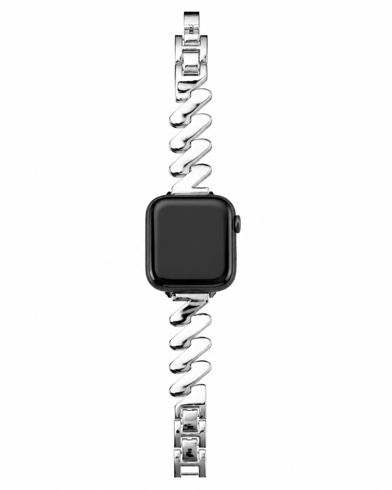 Chloe Steel Band for Apple Watch - Silver - Image 8