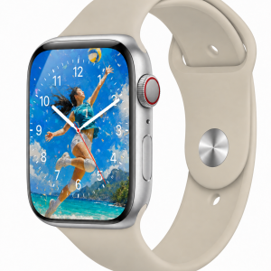 Model wearing Antique White Sport Band for Apple Watch Apple Watch band