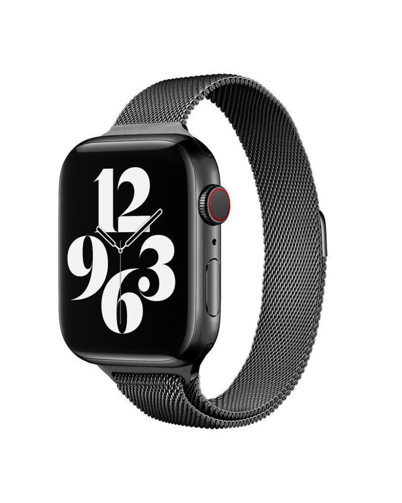 Black Aurora Slim Milanese Band for Apple Watch