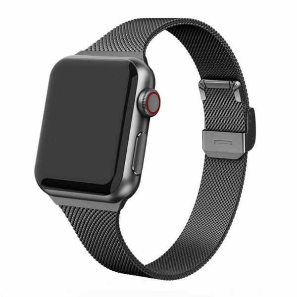 Black Geneva Slim Milanese Band for Apple Watch