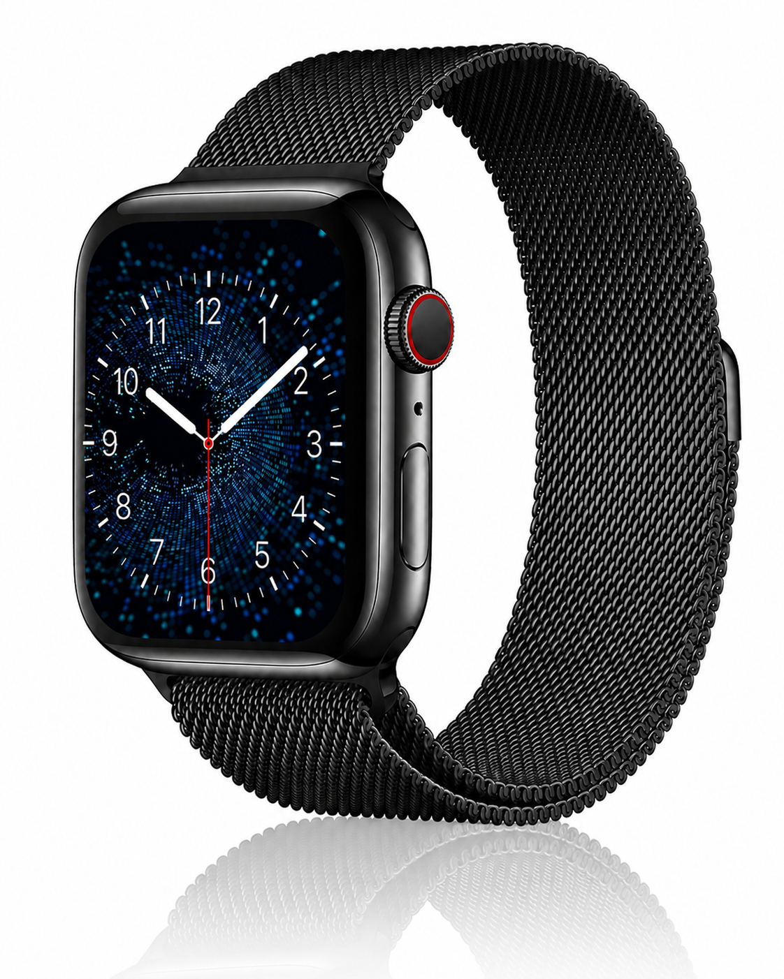 Model wearing Black Milanese Loop for Apple Watch Apple Watch band