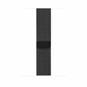 Alternative view of Black Milanese Loop for Apple Watch
