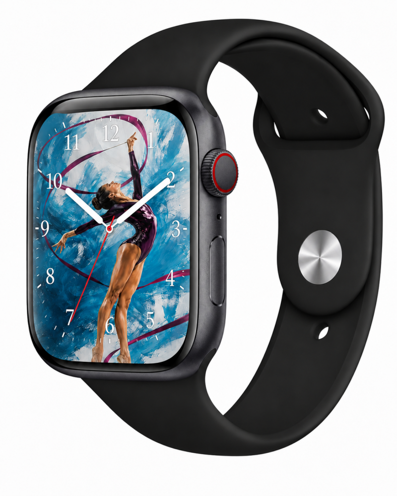 Model wearing Black Sport Band for Apple Watch Apple Watch band