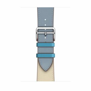 Alternative view of Bleu lin/Craie/Bleu du Nord Single Tour Leather for Apple Watch