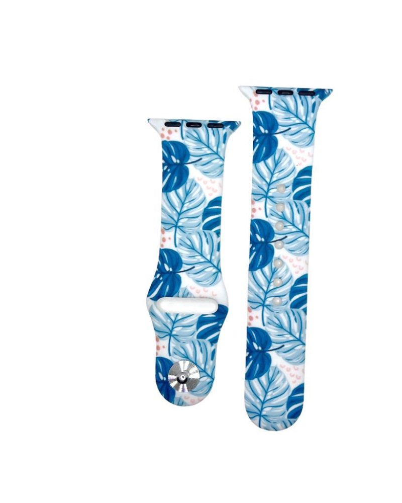 Blue Fern Printed Sport Band for Apple Watch