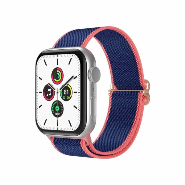 Blue Pink Edge Elastic Loop Band for Apple Watch