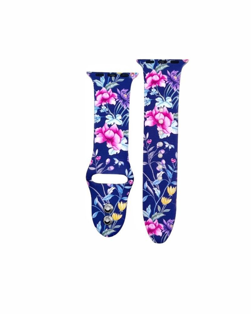 Blue garden Printed Sport Band for Apple Watch