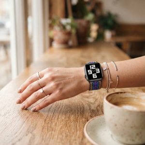 Model wearing Boho Tribe Elastic Loop for Apple Watch Apple Watch band