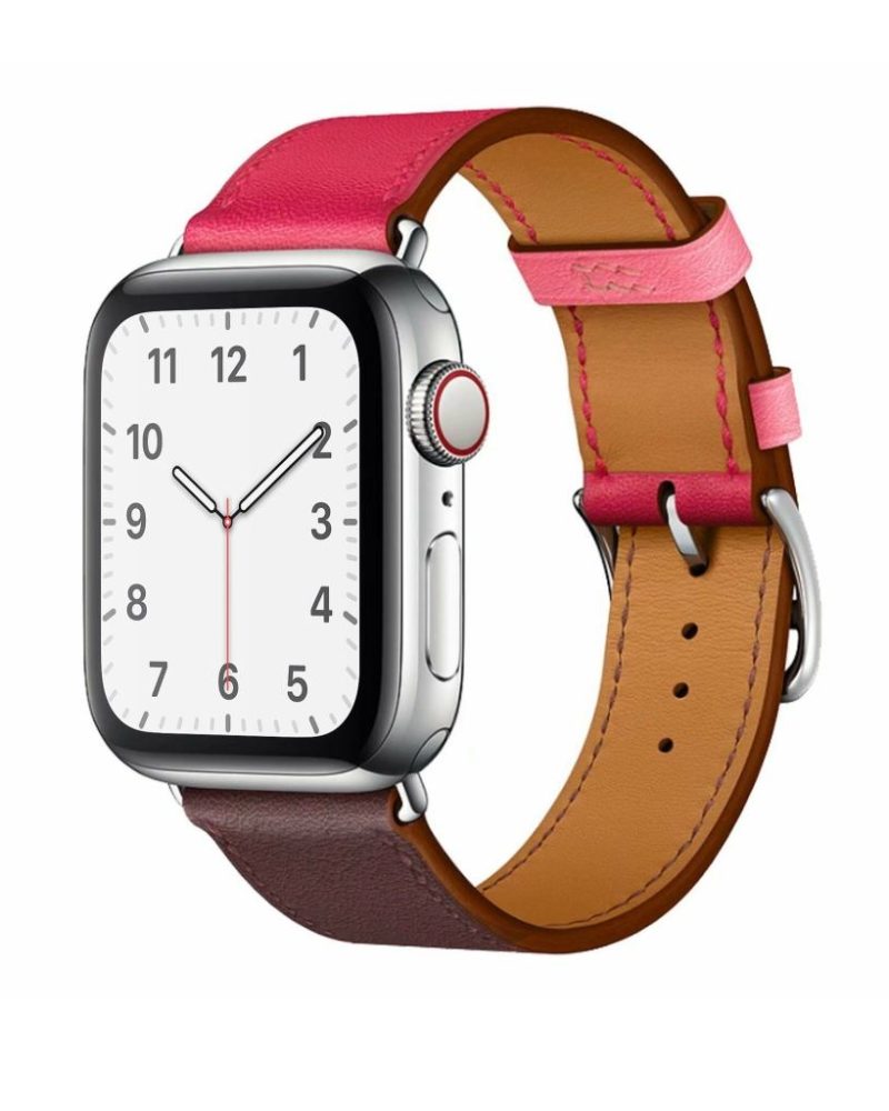 Bordeaux/Rose Extrême/Rose Azalée Single Tour Leather for Apple Watch