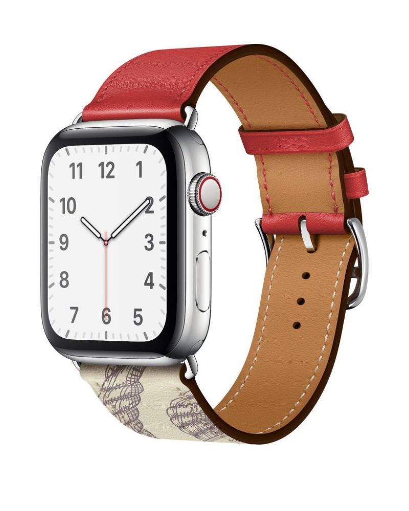 Brique/Béton Single Tour Leather for Apple Watch