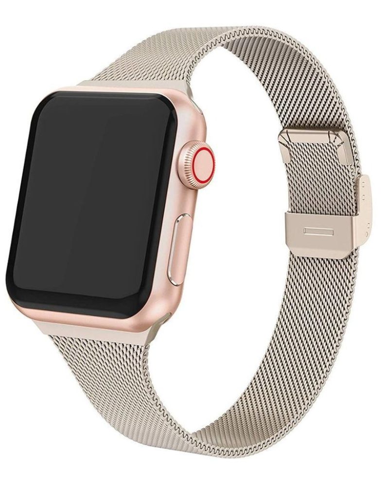 Champagne Gold Geneva Slim Milanese Band for Apple Watch