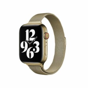 Champagne Light Gold Aurora Slim Milanese Band for Apple Watch