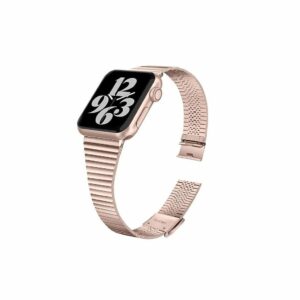 Champagne Rose Gold Havana Stainless Steel Band for Apple Watch