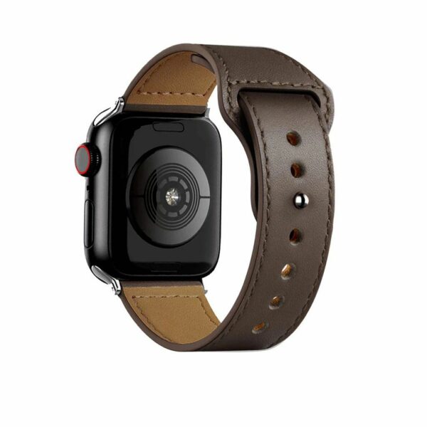 Dark Brown Lincoln Leather Band for Apple Watch