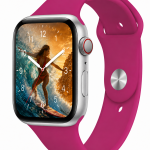 Model wearing Dragonfruit Sport Band for Apple Watch Apple Watch band