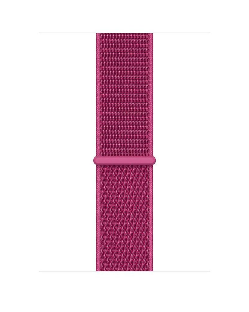 Dragon fruit pink woven nylon Sport Loop band for Apple Watch
