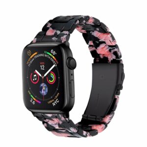 Giselle Band for Apple Watch in Black Pink