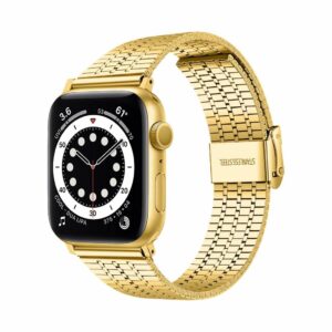 Gold Matrix Stainless Steel Band for Apple Watch