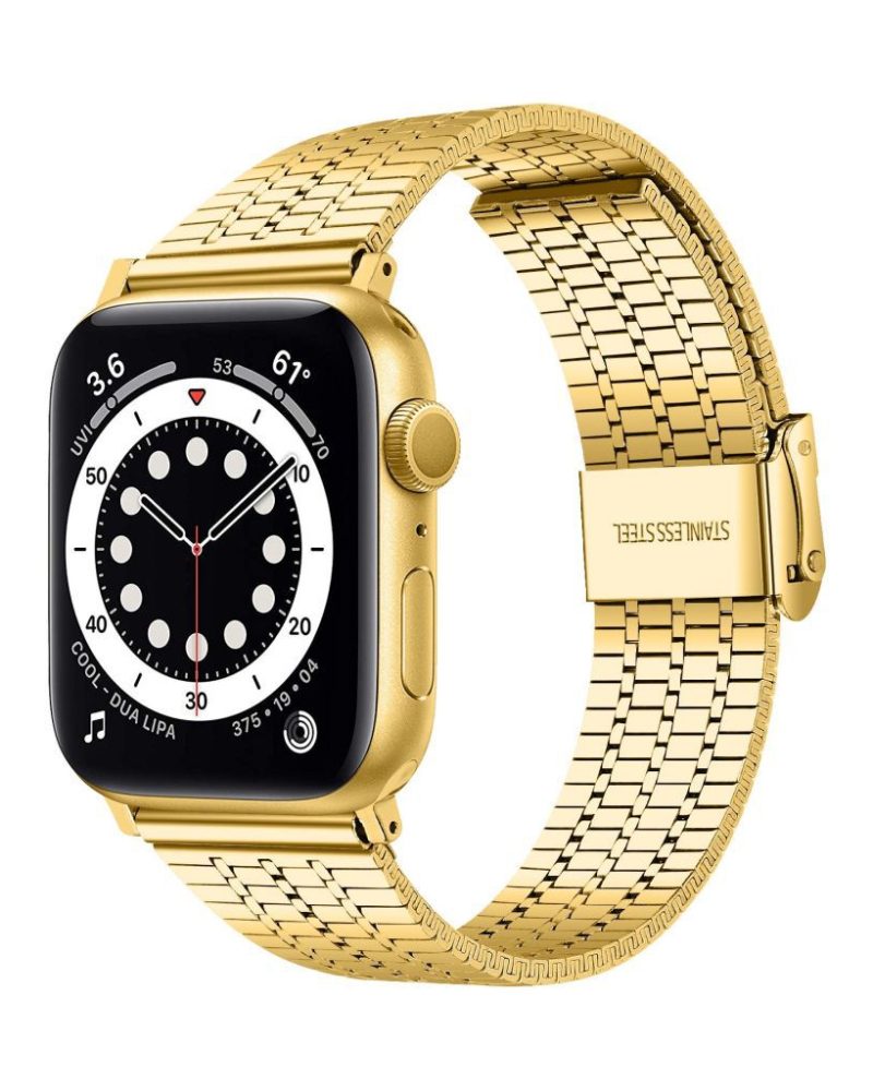 Gold Matrix Stainless Steel Band for Apple Watch
