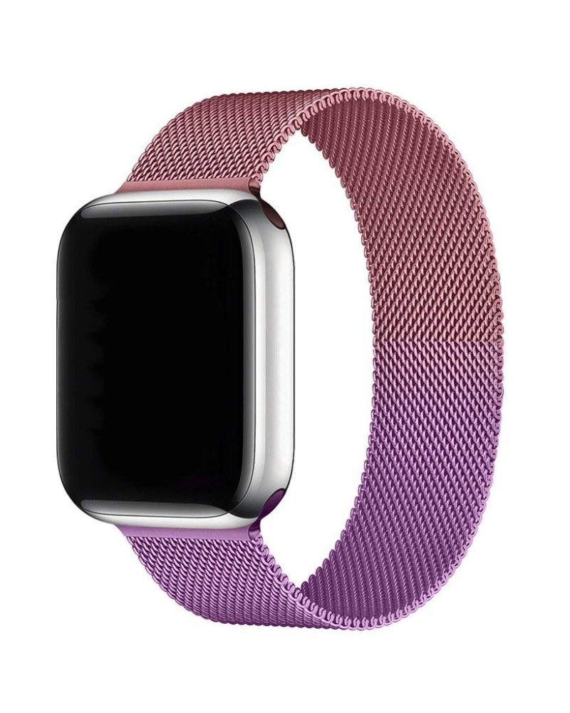 Gradient Pink Purple Milanese Loop For Apple Watch