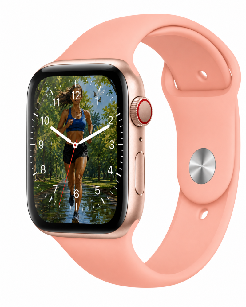 Model wearing Grapefruit Sport Band for Apple Watch Apple Watch band