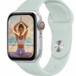 Model wearing Green Grass Sport Band for Apple Watch Apple Watch band