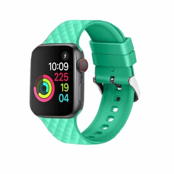 Green Messina Silicone Band for Apple Watch