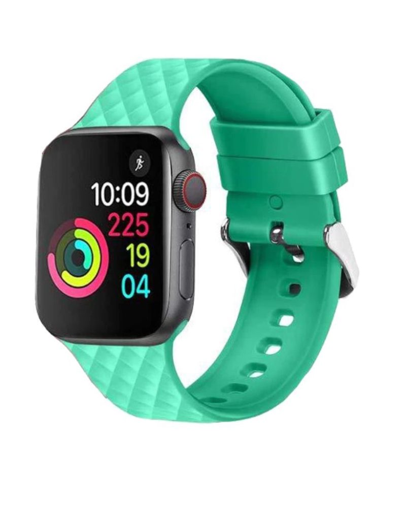 Green Messina Silicone Band for Apple Watch
