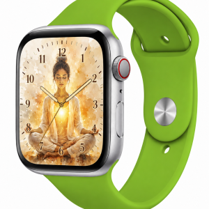 Model wearing Green Sport Band for Apple Watch Apple Watch band