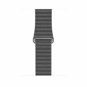 Alternative view of Grey Leather Loop for Apple Watch