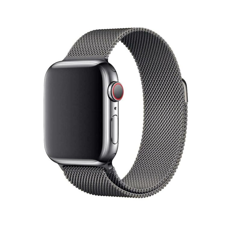 Metal Watch Loop Gun Metal Milanese Loop for Apple Watch, Stainless Steel