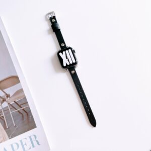 Hermione Leather Band for Apple Watch in Black