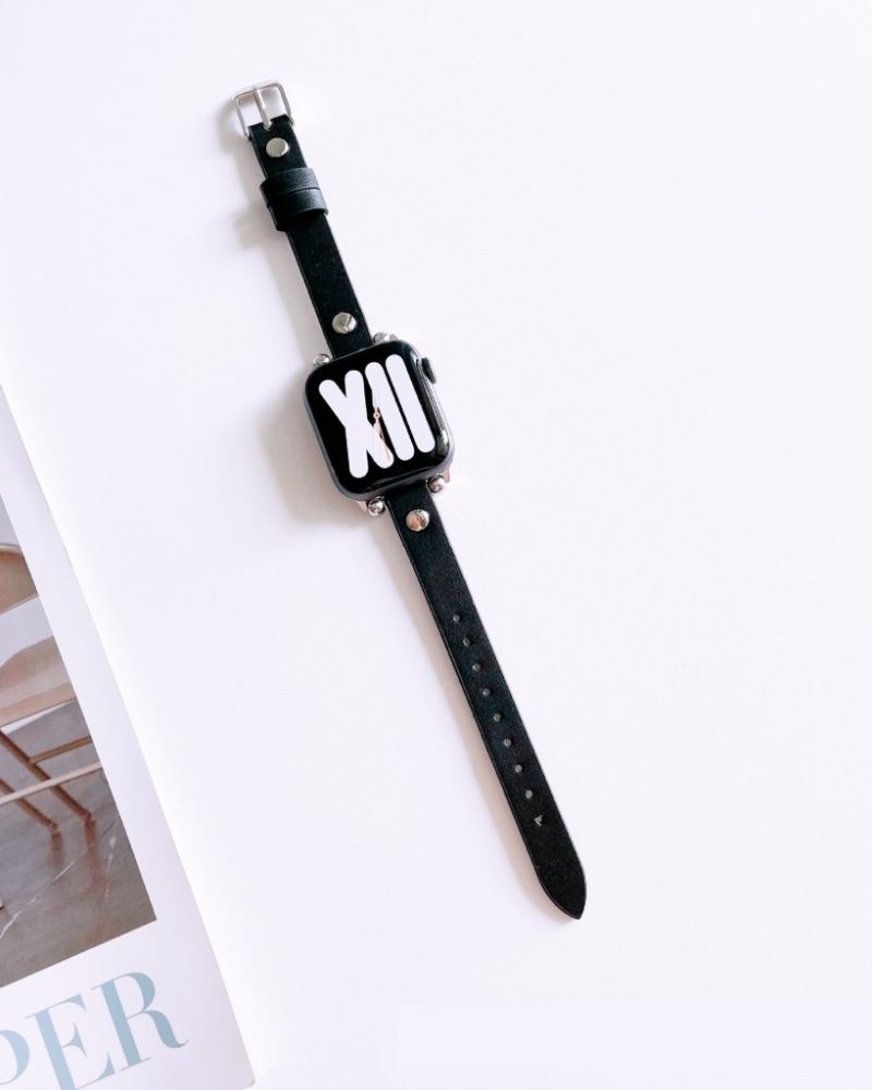 Hermione Leather Band for Apple Watch in Black