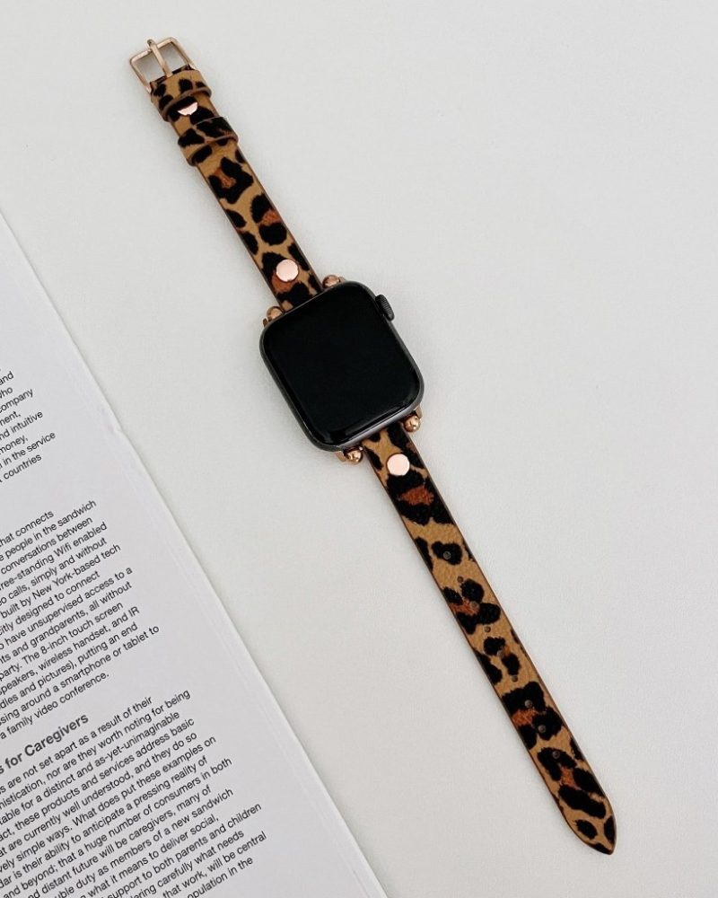 Hermione Leather Band for Apple Watch in Leopard