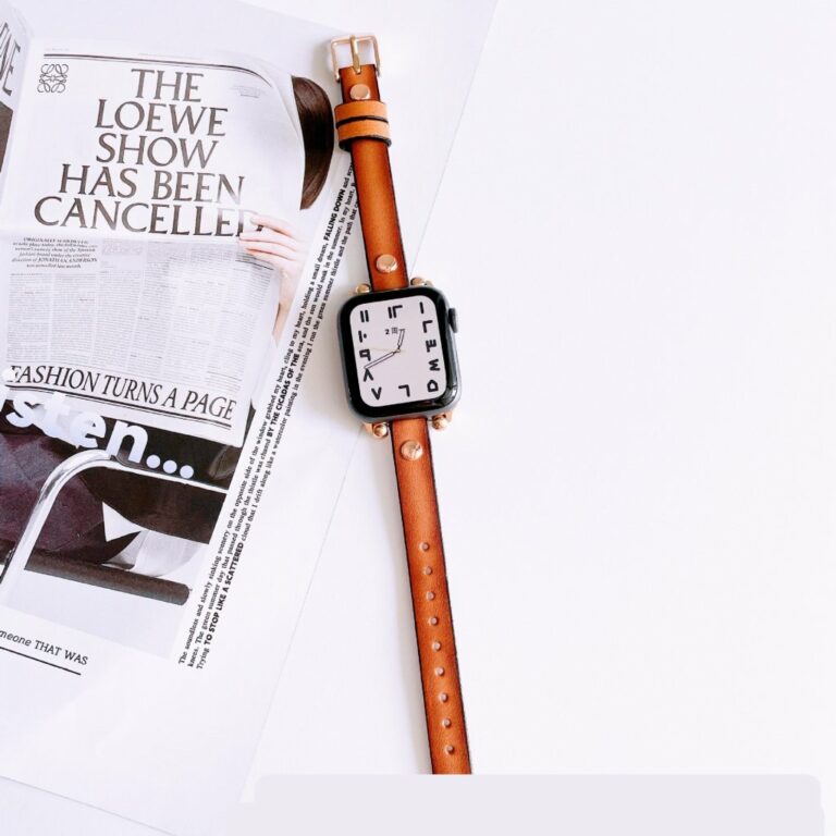 Hermione Leather Band for Apple Watch in Retro Brown Apple Watch