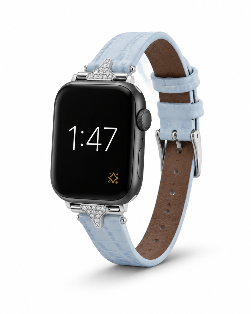 Sophia Leather Strap for Apple Watch - Lake Blue