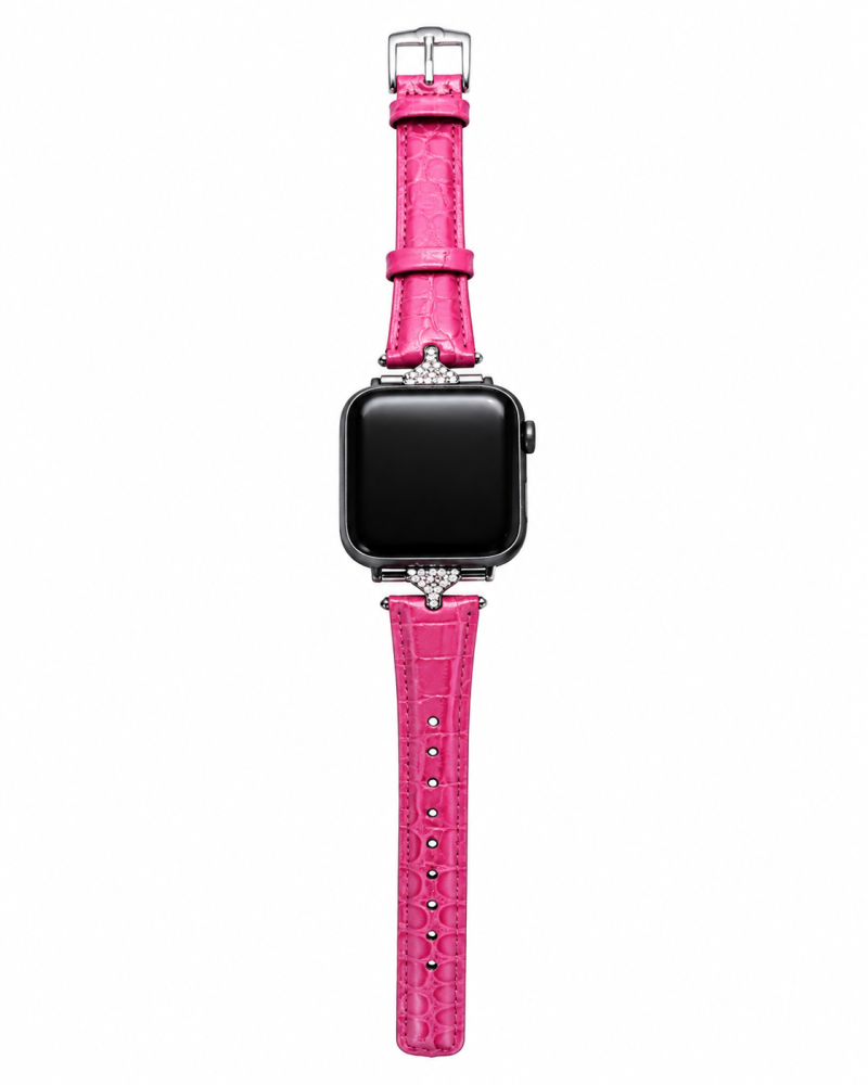 Sophia Leather Strap for Apple Watch - Crimson - Image 3