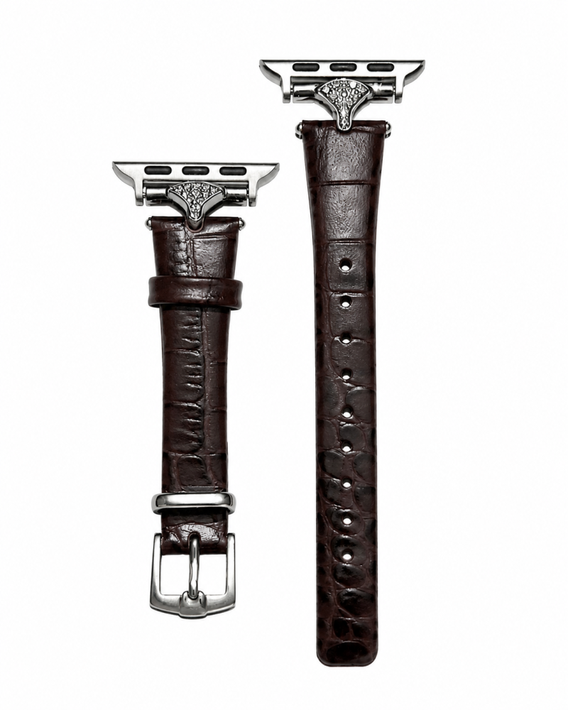Alternative view of Sophia Leather Strap for Apple Watch - Dark Brown