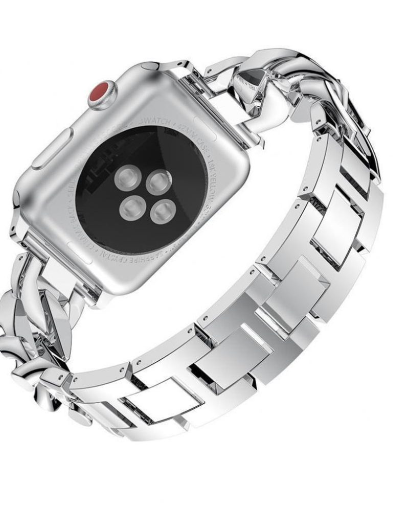 Jersey Bracelet Band For Apple Watch - Silver - Image 7