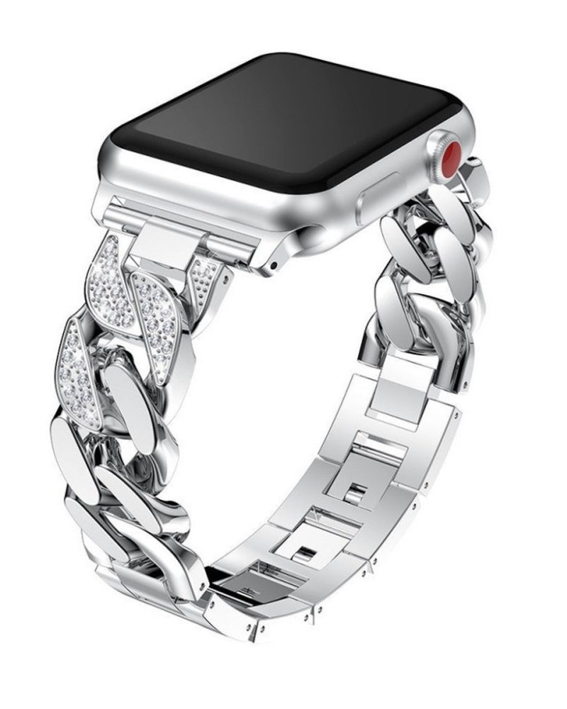 Jersey Bracelet Band For Apple Watch - Silver
