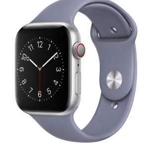 Model wearing Lavender Gray Sport Band for Apple Watch Apple Watch band