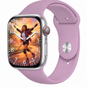 Model wearing Lavender Sport Band for Apple Watch Apple Watch band