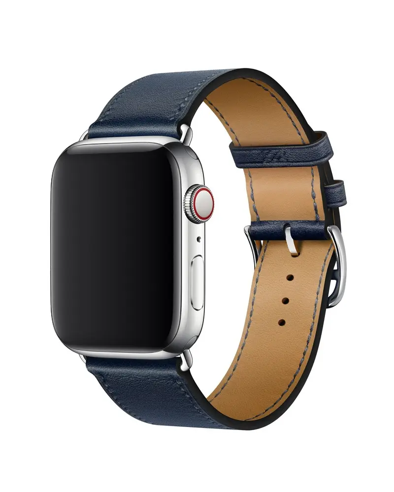 Leather Buckle Classic for Apple Watch - Navy Blue