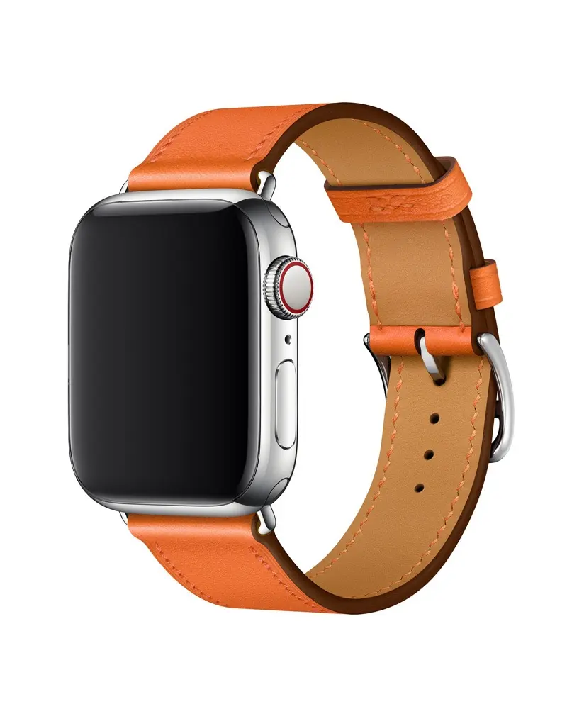 Leather Buckle Classic for Apple Watch - Orange