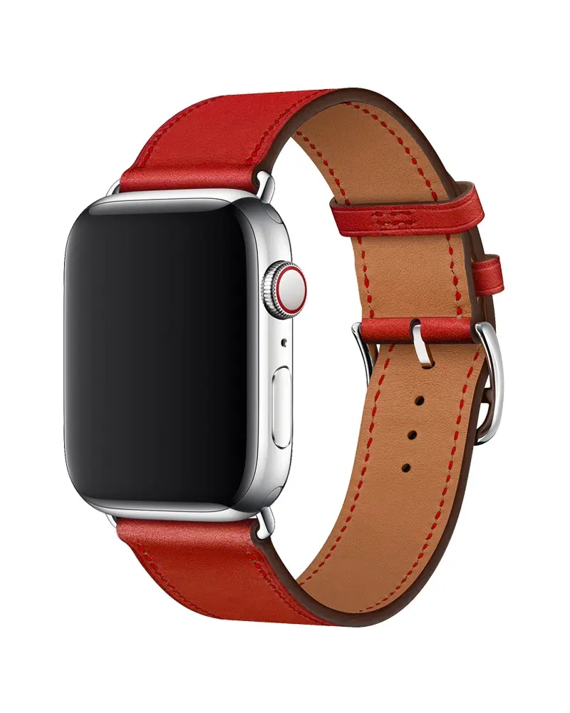 Leather Buckle Classic for Apple Watch - Red